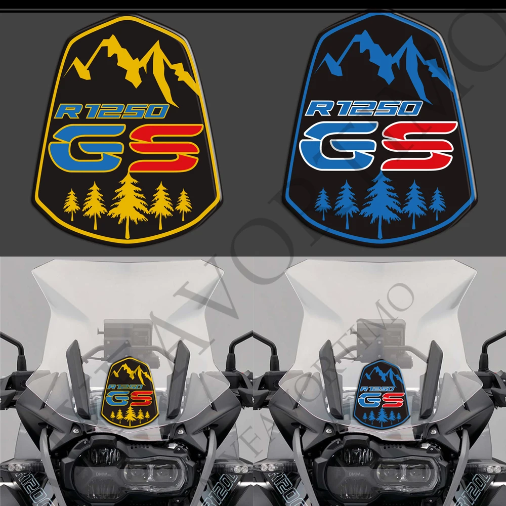For BMW R1250GS R 1250 GS  LC ADV Adventure Motorcycle Front Beak Fairing Extension Wheel Extender Cover Stickers Decals