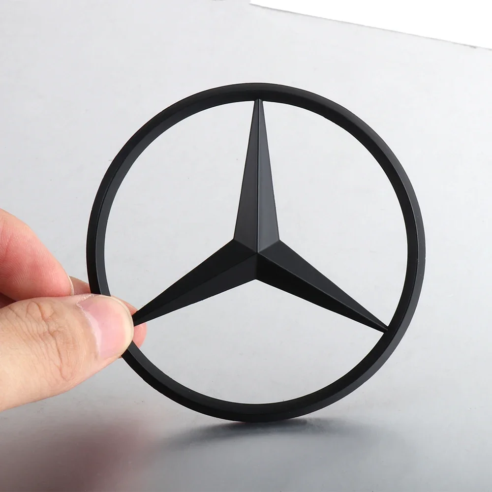 70MM Metal Car Engine Hood Badge Logo Auto Engine Hoods Sticker Accessories For Mercedes Benz W108 W124 W126 W140 W168 W169 W213