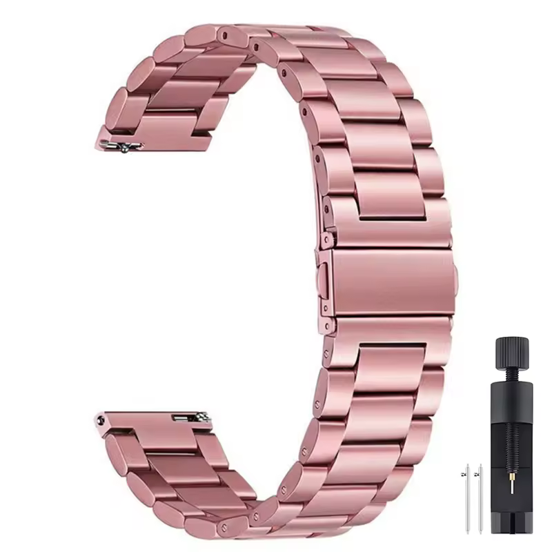 18mm 22mm 20mm Watch Band For Samsung Galaxy Watch 7/6/5/4/3 S3 Active2 Huawei Watch GT 6 Pro GT5 GT4 GT3 2 Stainless Steel Band - Image 19