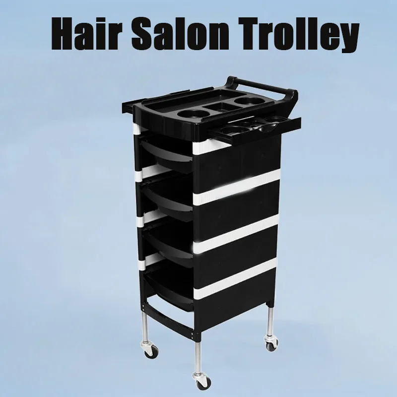 

Internet Celebrity Beauty Salon Cart, Hair Salon Barber Shop Trolley, Perm and Dyeing Special Tool Cart, Hair Dyeing Trolley