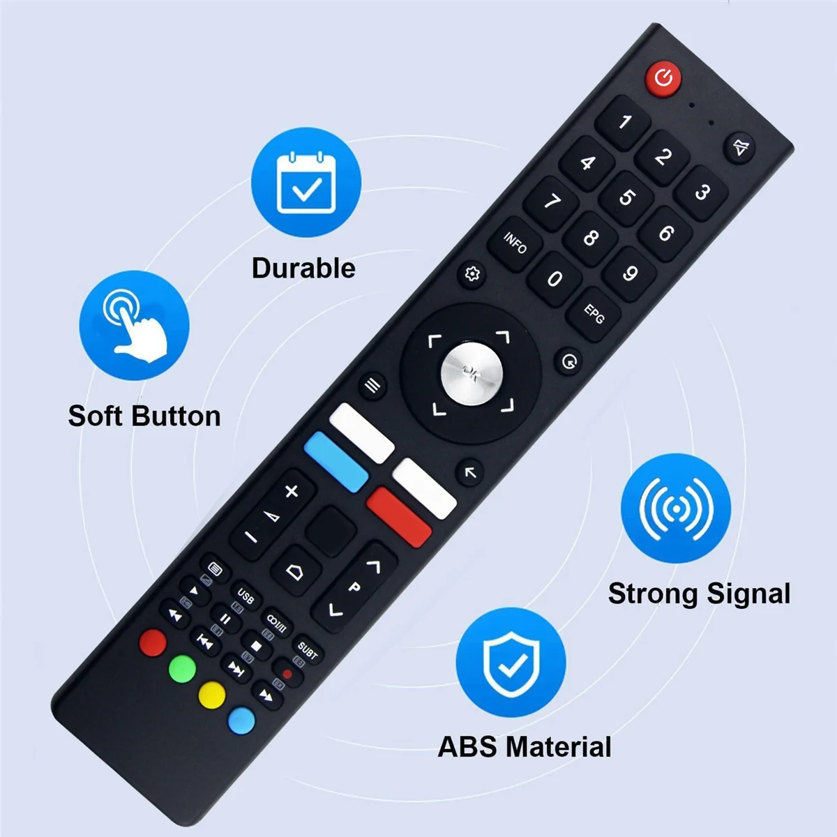 Substituir controle remoto de voz para CHIQ Smart 4K UHD TV L32H7N L32H7S U43H7AN U43H7L U43H7LX U50H7AN U50H7N U55H7A