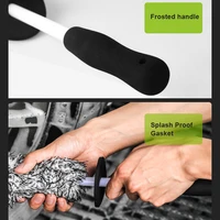 SEAMETAL Microfiber Car Wash Brush Cleaning Gloves Plastic Handle Wheel Brush Double-Side Absorbent Clean Glove Car Washing Tool 4