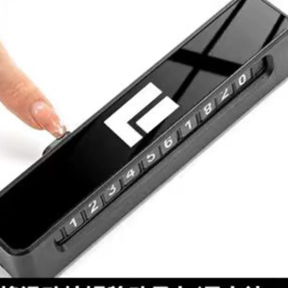 BOMP For BAIC JISHI Rox Adamas 2026 Rox Polestar 01 Car Dual Number Temporary Parking Sign High-end Feel Mobile Phone Card