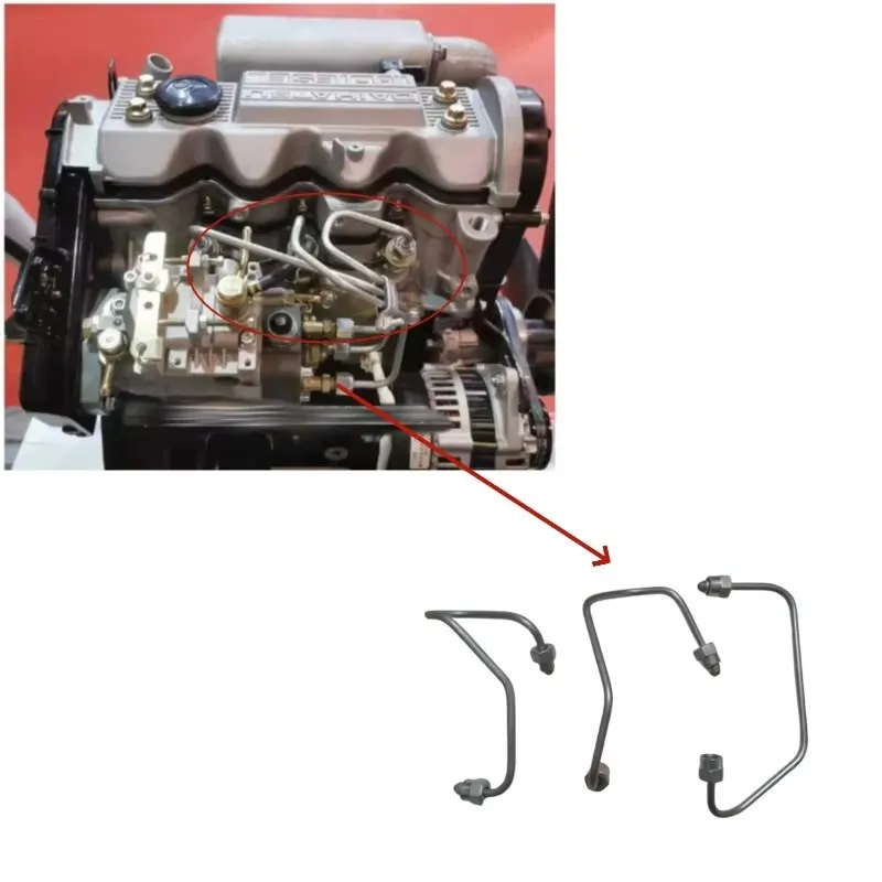 KIPOR KM376 High Pressure Oil Pipe Assembly Fuel System Part for KDE19EA3 KDE16EA3 KDE16STA KDE19STA3 Generator PARTS