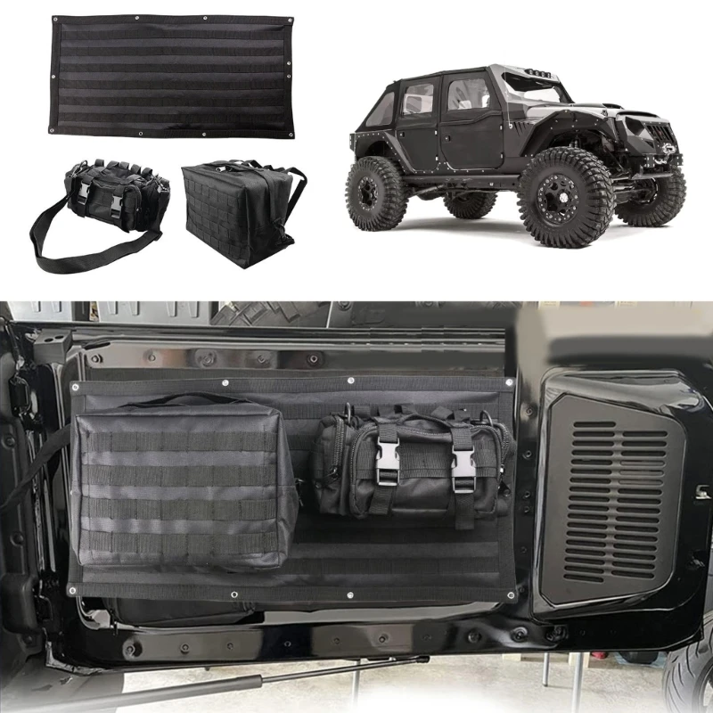 Tailgate Tool Organizers Suitable For Offroads Convenient Storage Solution With Easy Installation & Remove Features 3pcs