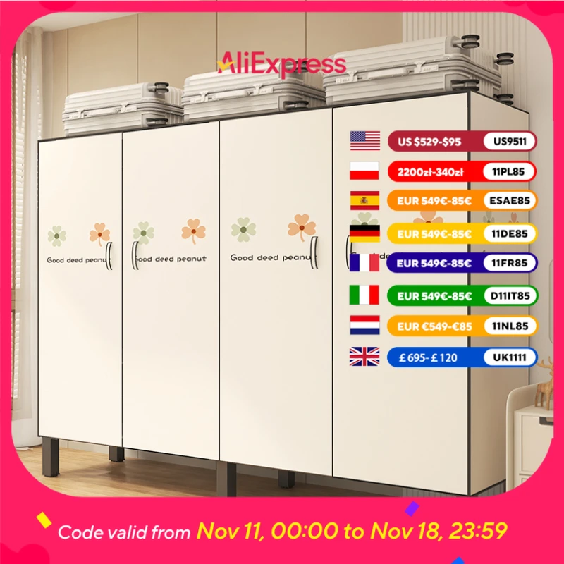 

Luxury Metal Rack Wardrobes Aesthetic Vertical Living Room Clothes Wardrobes Modern Display Guarda Roupa Furniture House