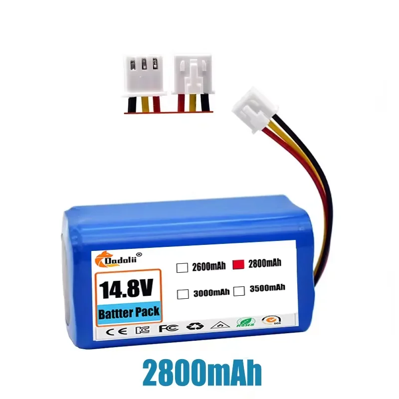 14.4V 12800mAh 18650 li-ion batterij Voor LIECTROUX C30B XR500 E30 Voor PROSCENIC 800T 830P 820P 820T 820S Robot Stofzuiger