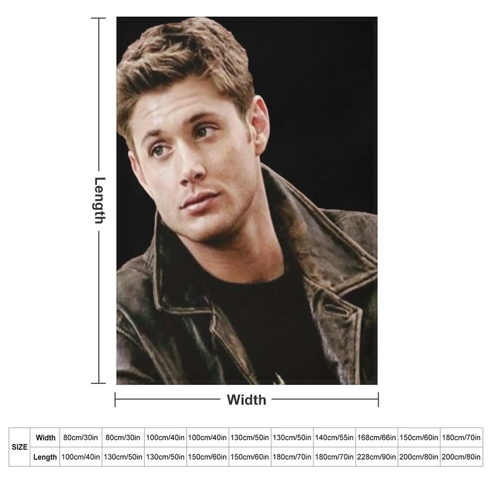Dean Winchester Supernatural Throw Blanket Warm Hairys Moving Sleeping Bag Decorative Throw Luxury St Blankets