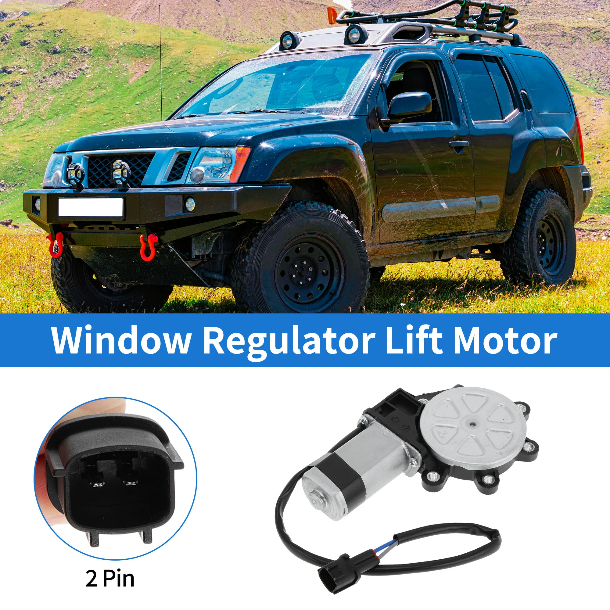 

UXCELL No.807314Z305 Power Window Regulator Lift Motor for Nissan Altima Sedan 02-06 2 Pin Car Window Glass Lift Motor