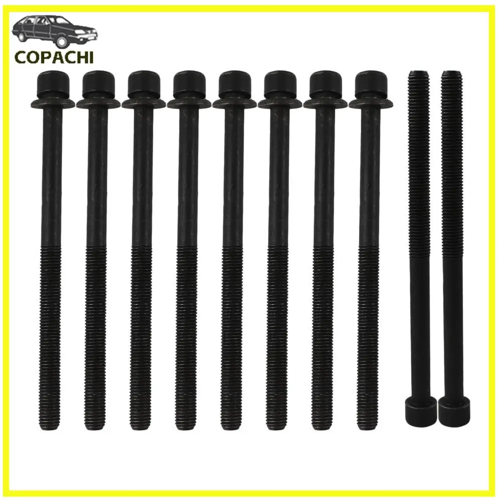 10pcs 22321-2E00 G4NA Engine Cylinder Head Bolts Set For 2012–2020 Hyundai Kia 2.0L Engine Car Parts Motor Vehicle