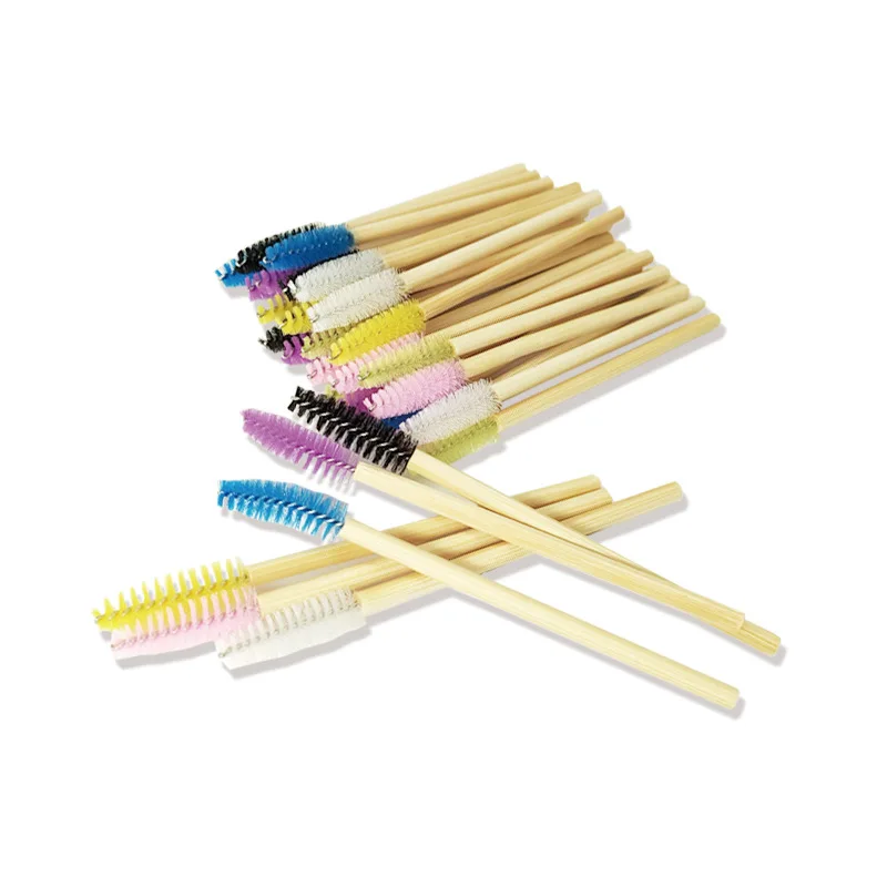 Brosse à mascara en bambou 35%, 2000 pièces, baguettes applicateur en bois pour extension de cils, outils de maquillage pour femmes