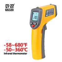 RZ gm320/gs Infrared Thermometer Thermal Handheld Digital Pyrometer IR Laser Point Gun Infrared Sensor -50~380℃ Temperature Gun