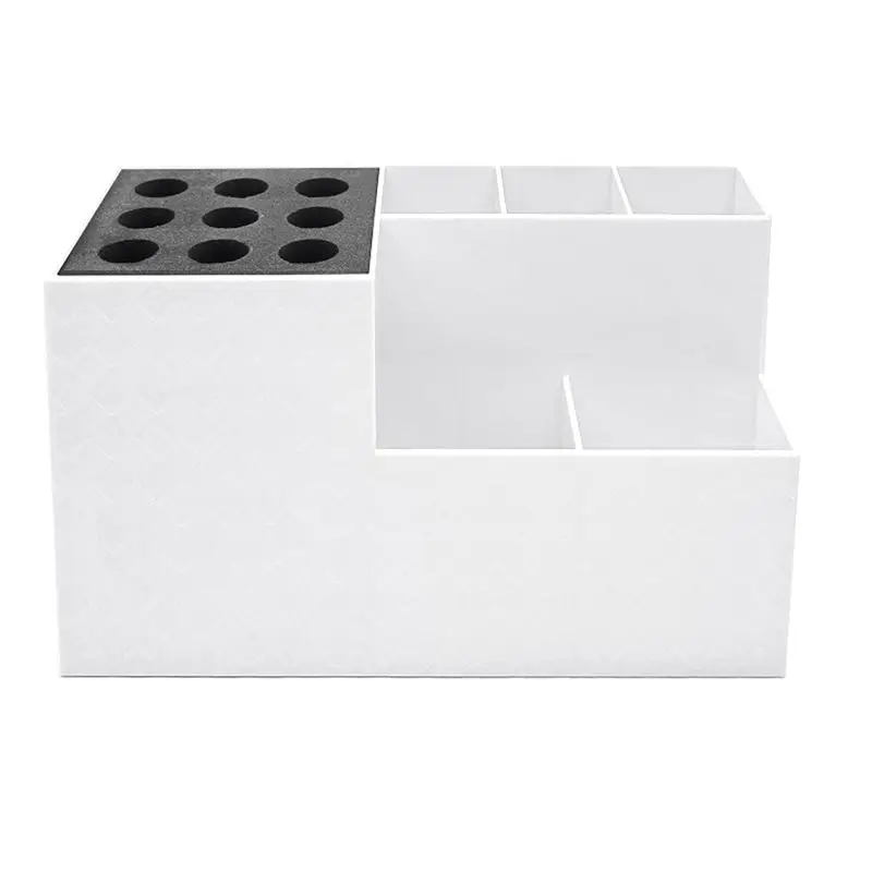 AEE4-White Scissor Non-Slip Storage Rack Ultra Light Hair Tool Organizer Hair Dryer Barber Tool Hairdressing Tool Organizer
