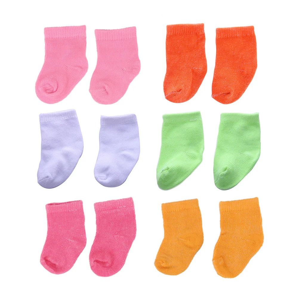 

6 Pairs Socks Accessories Dollhouse Decor Toy Costume Cloth Photo Props Mini