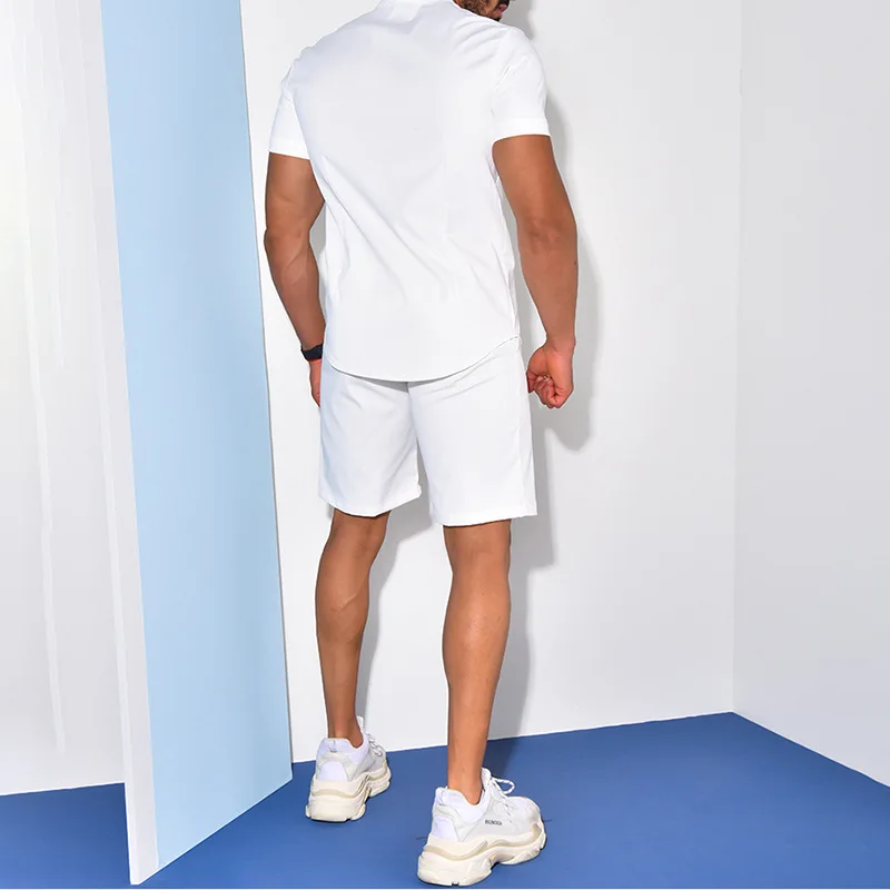 

Men's Summer Casual Faionable ort Sve orts Set irt Sle Top Comfortable ort Pants Perfect for Spring And Summer