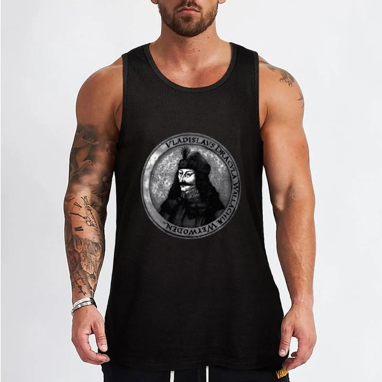 Vlad Dracula Tepes The Impaler Vampire 1 Tank Top Urban Tank Top Streetwear Casual Sleeveless Shirt