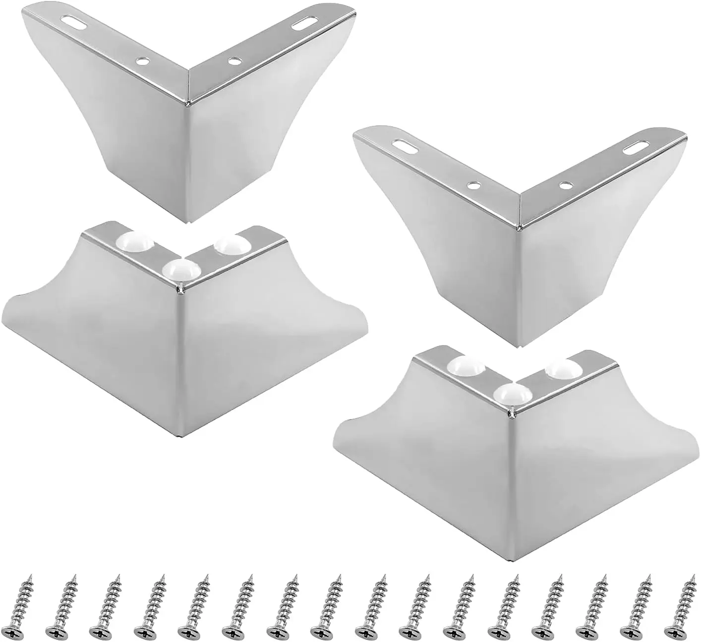 

4 Pack Furniture Legs 3 Inch Height, Minimalist Design Furniture Feet Metal Sofa Legs Replacement for Sofa Coffee Table Cupboard