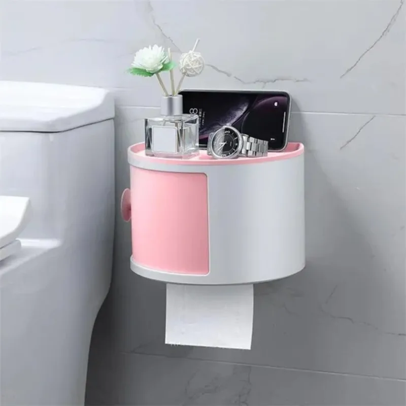 1PC Bathroom Tissue Box Multi-purpose Cosmetics Toilet Paper Storage Box