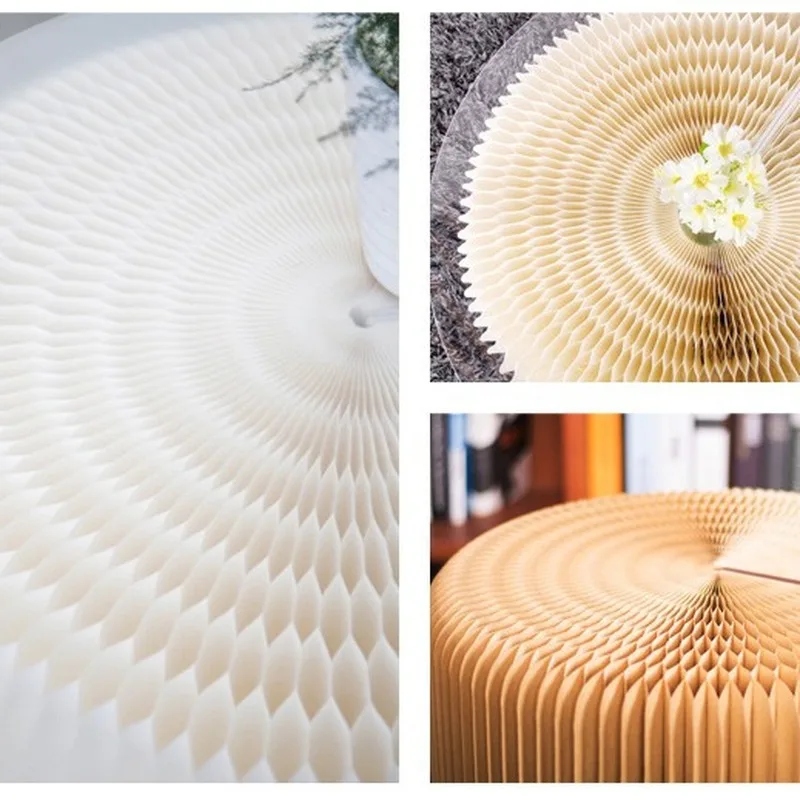 [Accessories] Eighteen Paper Tabletop Table Mat, Acrylic Board, Diameter 60CM, Round Coffee Table, Rustic Style