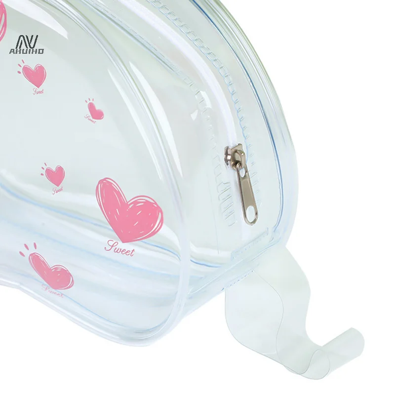 PVC Transparent Chest Patch Storage Bag Doll Storage Outdoor Dust Bag Waterproof Cosmetics Organizer Box Thicken Wallet