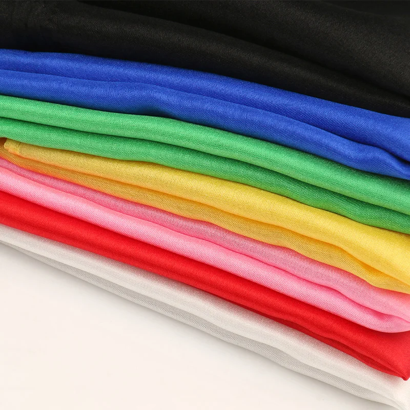 أوشحة حريرية 20*20 أوشحة مربعة حريرية صغيرة دعائم سحرية يمكن استخدامها في إعدادات المسرح عن قرب مظهر خدع سحرية