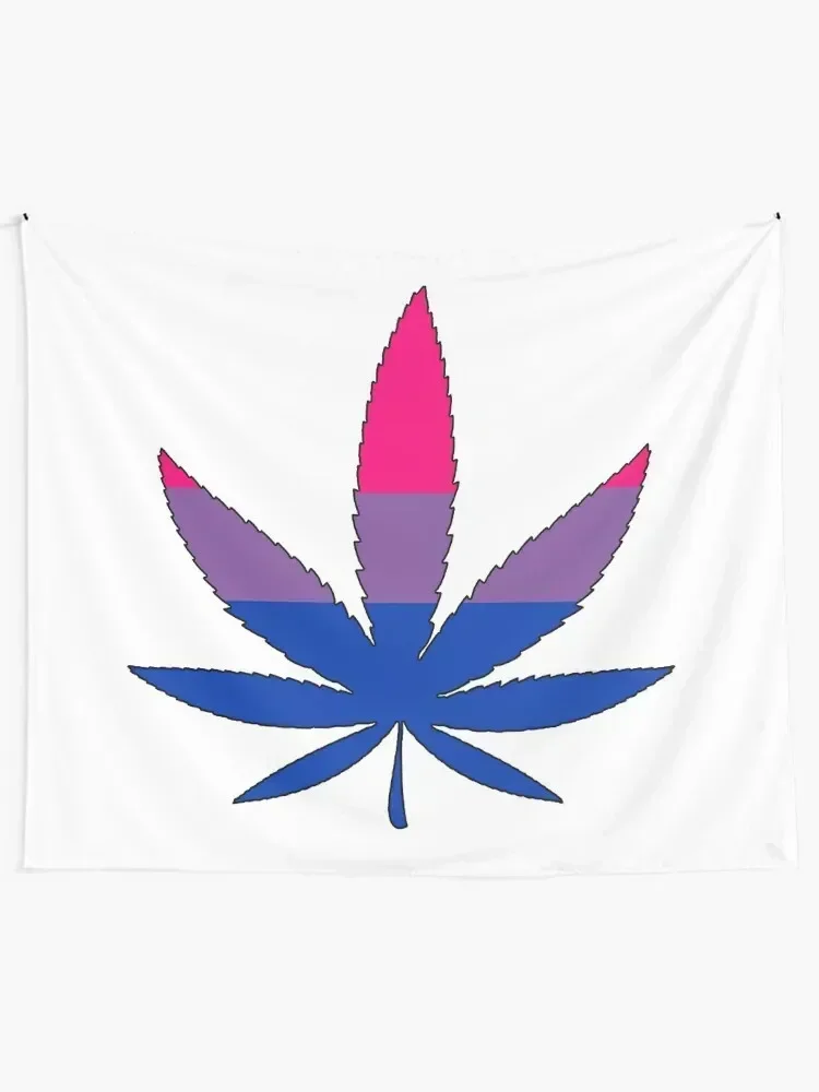 Bisexual Pride Flag - Weed Tapestry Aesthetic Room Decors Room Decor Aesthetic Room Decorating Aesthetic Bedroom Deco Tapestry