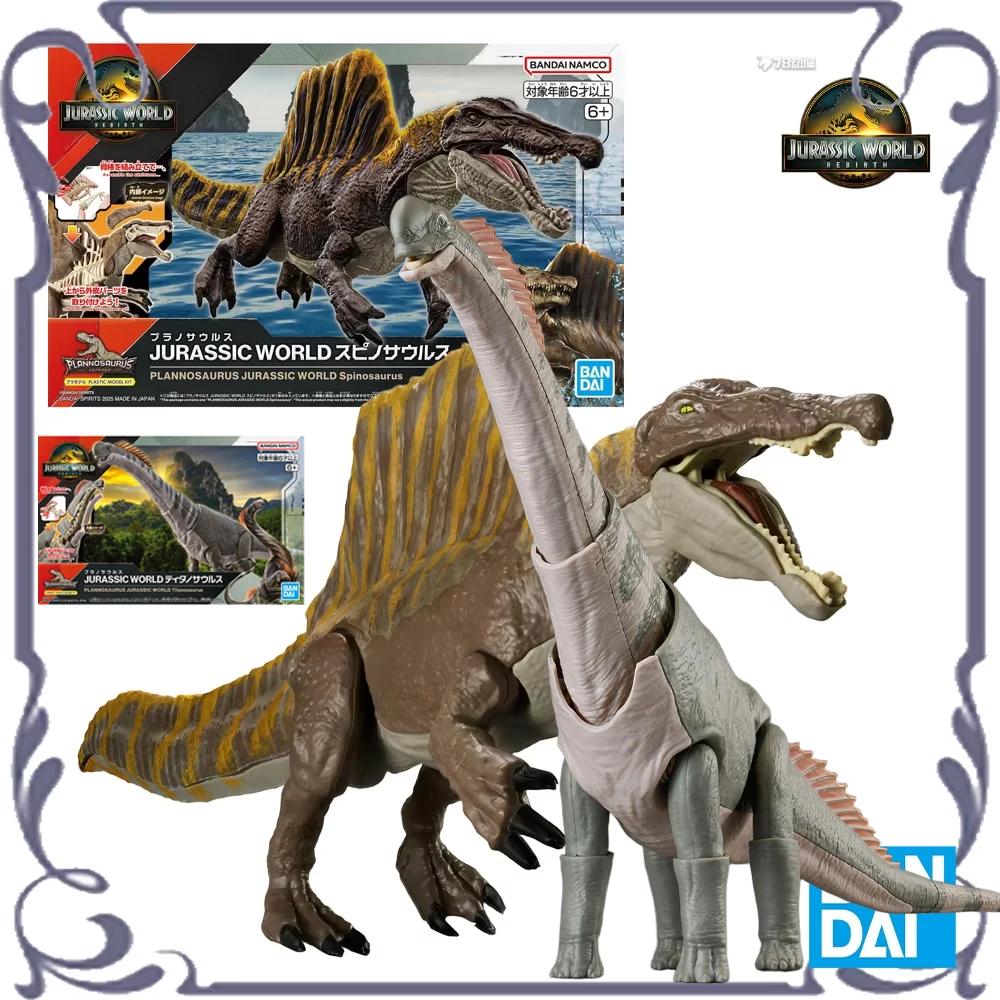 

Bandai оригинальная серия Plannosaurus, мир Юрского периода, Титанозавр, спинозавр, сборная модель, игрушки, коллекционные подарки на складе