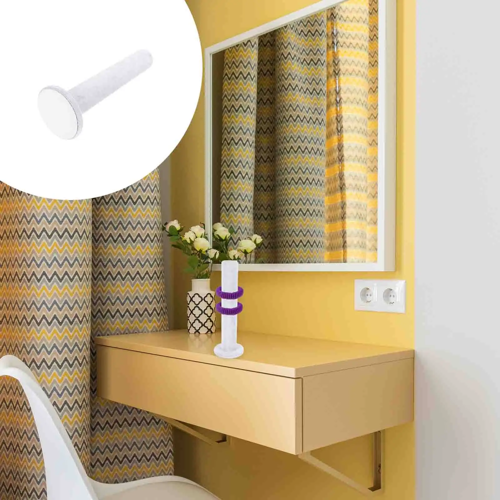 

Компактная подставка для резинок для волос с гладкой текстурой, 1 шт., для ежедневного использования, держатель для аксессуаров для волос