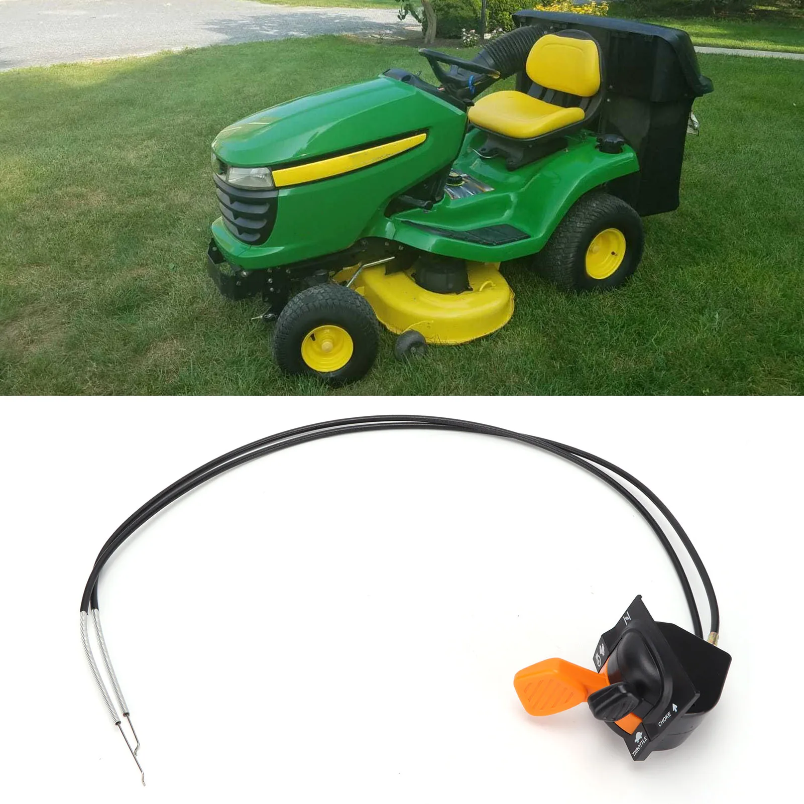 رافعة خنق الخانق مع كابل AM140333 لاستبدال جون ديري X305R X310 X530 X300 X300R X304 جديد #4