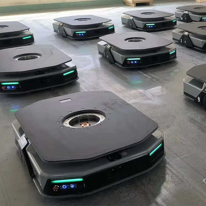 Avg Logistics Robotic Trade 600kg Laadvermogen Navigatie Ip67 AGV Robotic Warehouse Logistics Robotic voor materiaalbehandeling