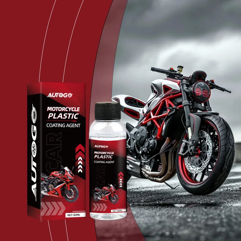 AUTOGO 80ml Motorcycle Plastic Coating Agent Plastic Restorer Cleaner Shine