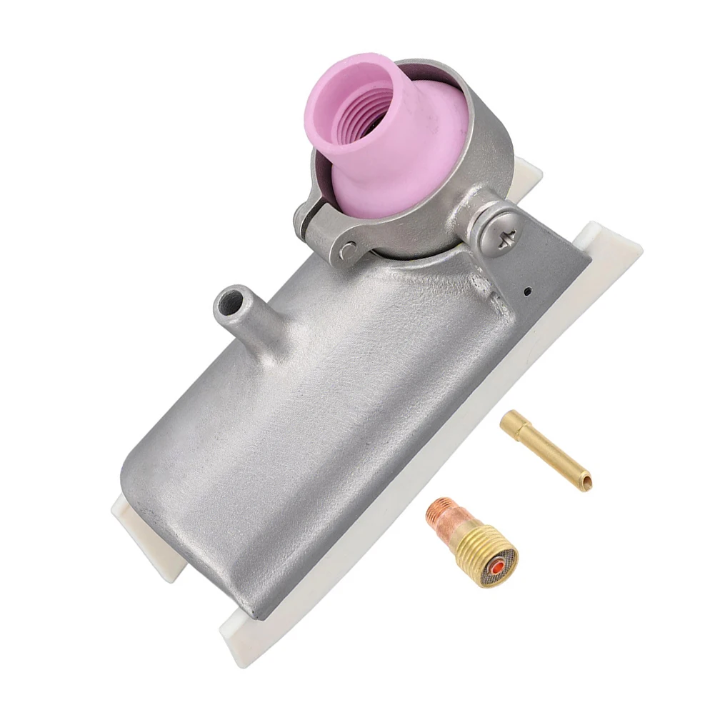 

Enhanced Gas Coverage Ti Alloy Welding Tail Shield with TIG Wedge Chuck and Gas Lens Reduces Oxidation for Metal Welding