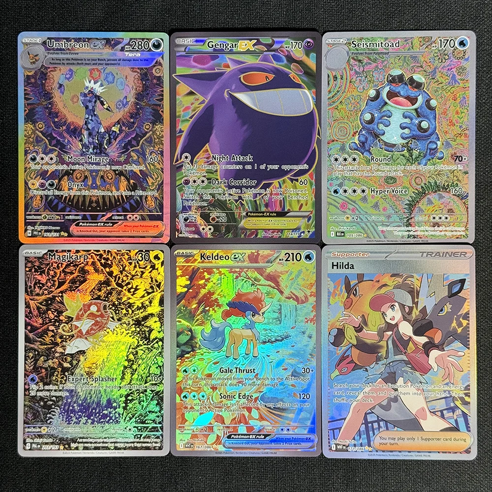 

PKM английские прокси-карты Scarlet & Violet XY Umbreon Gengar EX Magikarp PTCG игровые коллекционные карты игровые игрушки