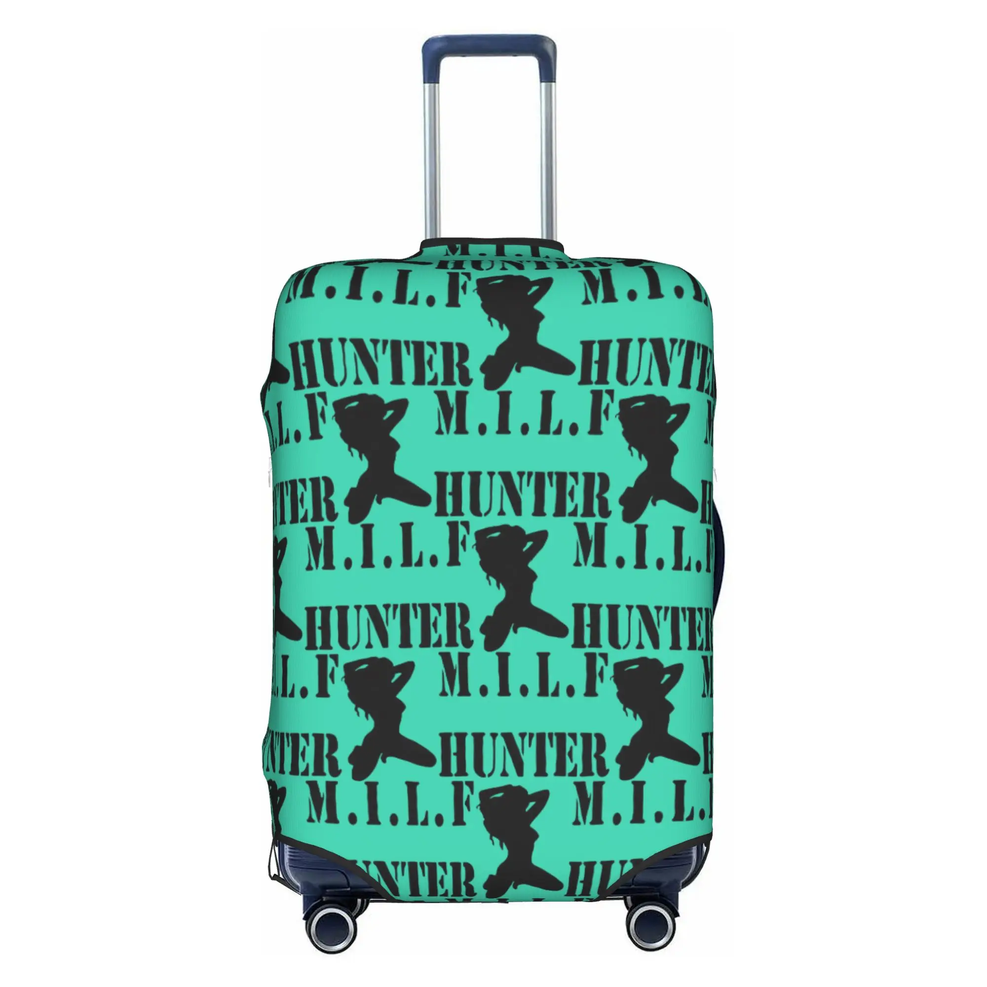 Funny M-Milf H-Hunter Adult Humor Joke  Luggage Cover Cute  Suitcase Protector Covers Suit For 18-32 inch