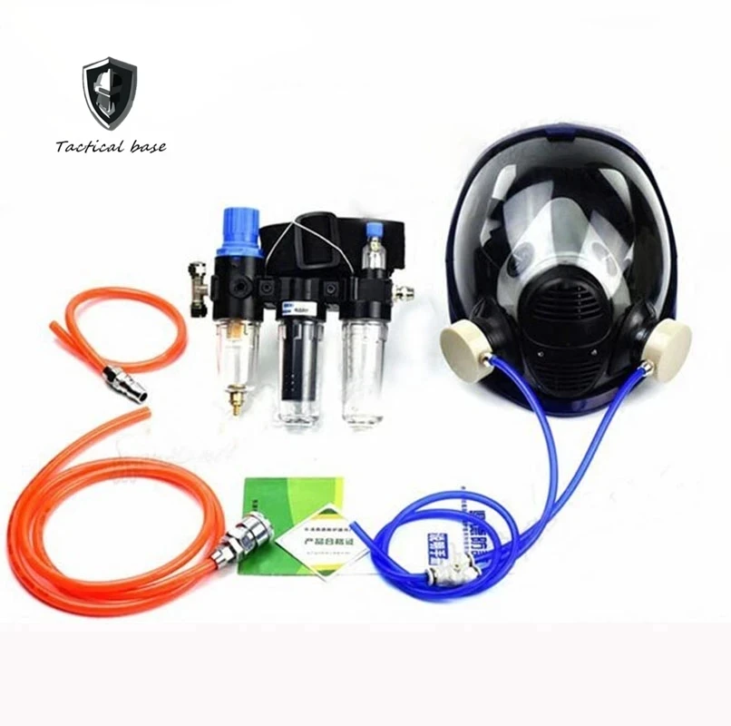 

Hot Three-In-One Function Supplied Air Fed Industry Respirator System 6800 Full Face Gas Mask Respirator