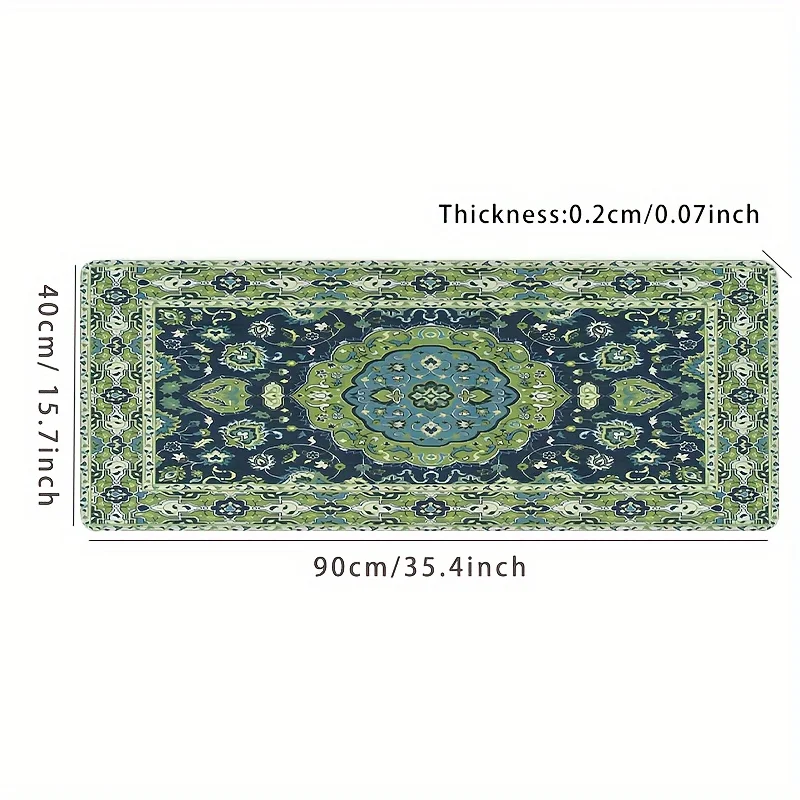 Retro Persian style gaming mouse pad, non-slip rubber base With stitched edges, suitable for laptops, offices and home image 5