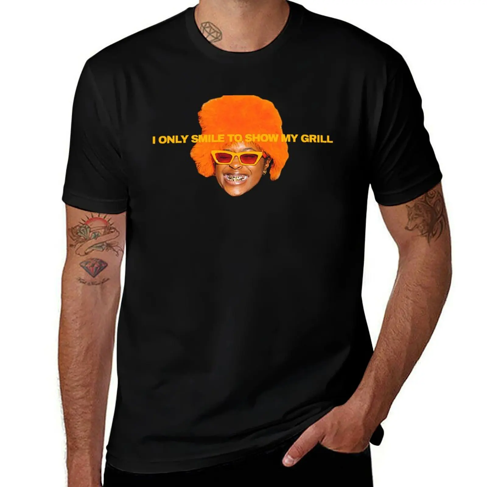

Tierra Whack Merch Smile/grill Tee T-Shirt sublime funny shirt cotton cotton man t-shirts Men's t-shirts