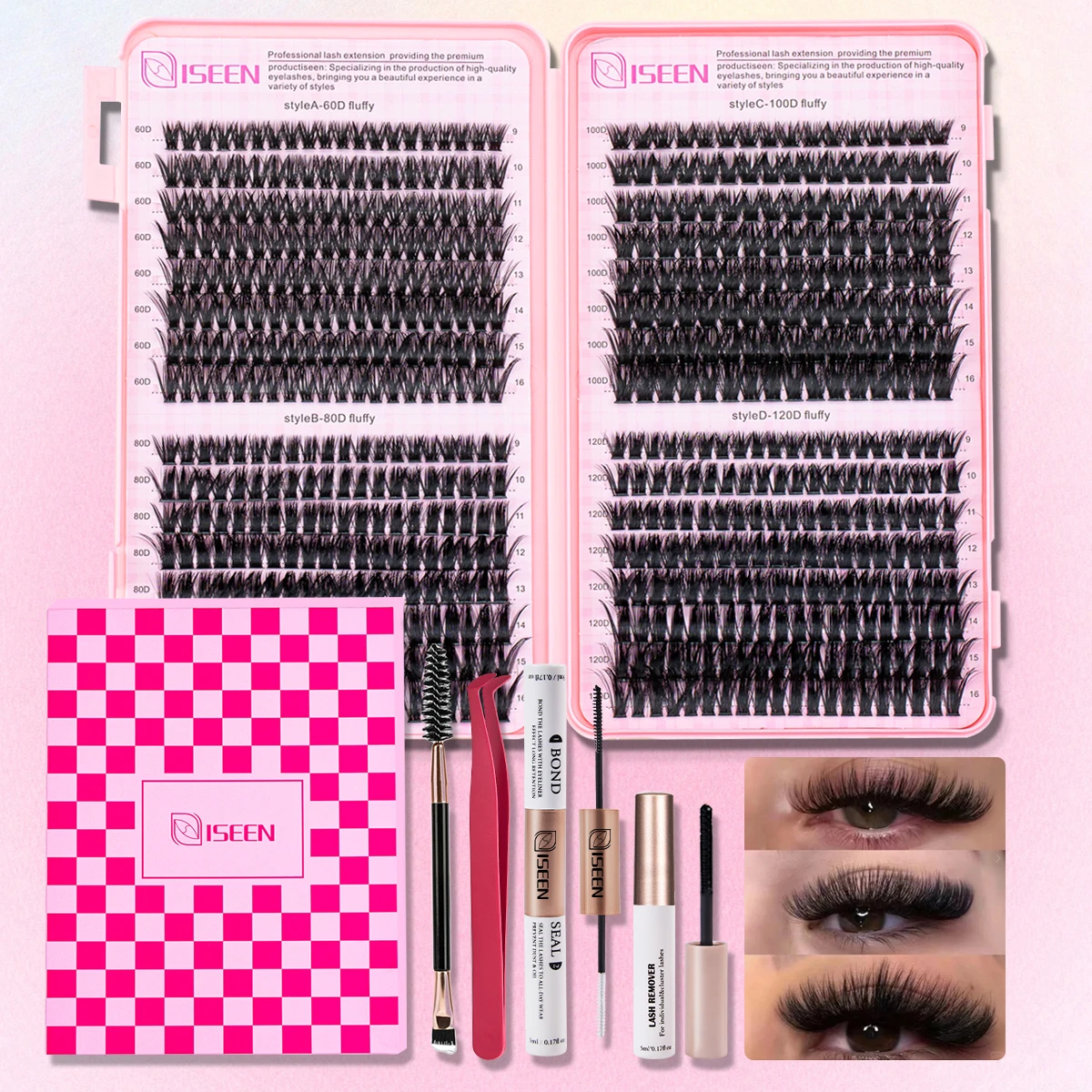 Individual False Eyelashes Mix High-capacity Natural DIY Extension Lashes Cluster Multi Style Fusion eye Makeup tool