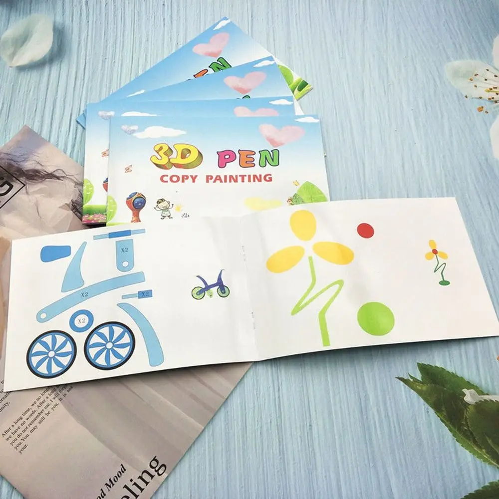 

Набор для творчества: 3D-ручка, трафареты, аксессуары, шаблоны для рисования, альбом для 3D-печати, книга-раскраска – идеальный подарок для детей