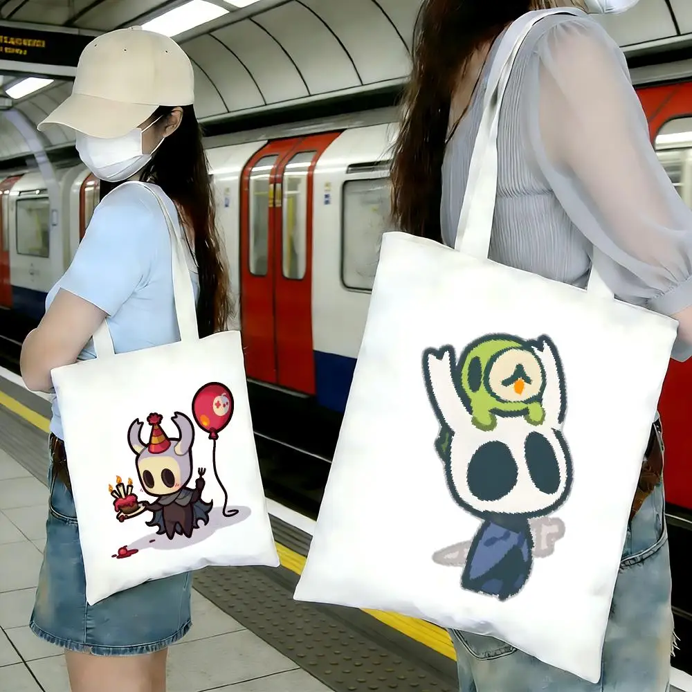Game Metroidvania Hollow Knight Storage Bags Shopping Bags Series Print Bags Lightweight Shoulder Bag For Daily Use