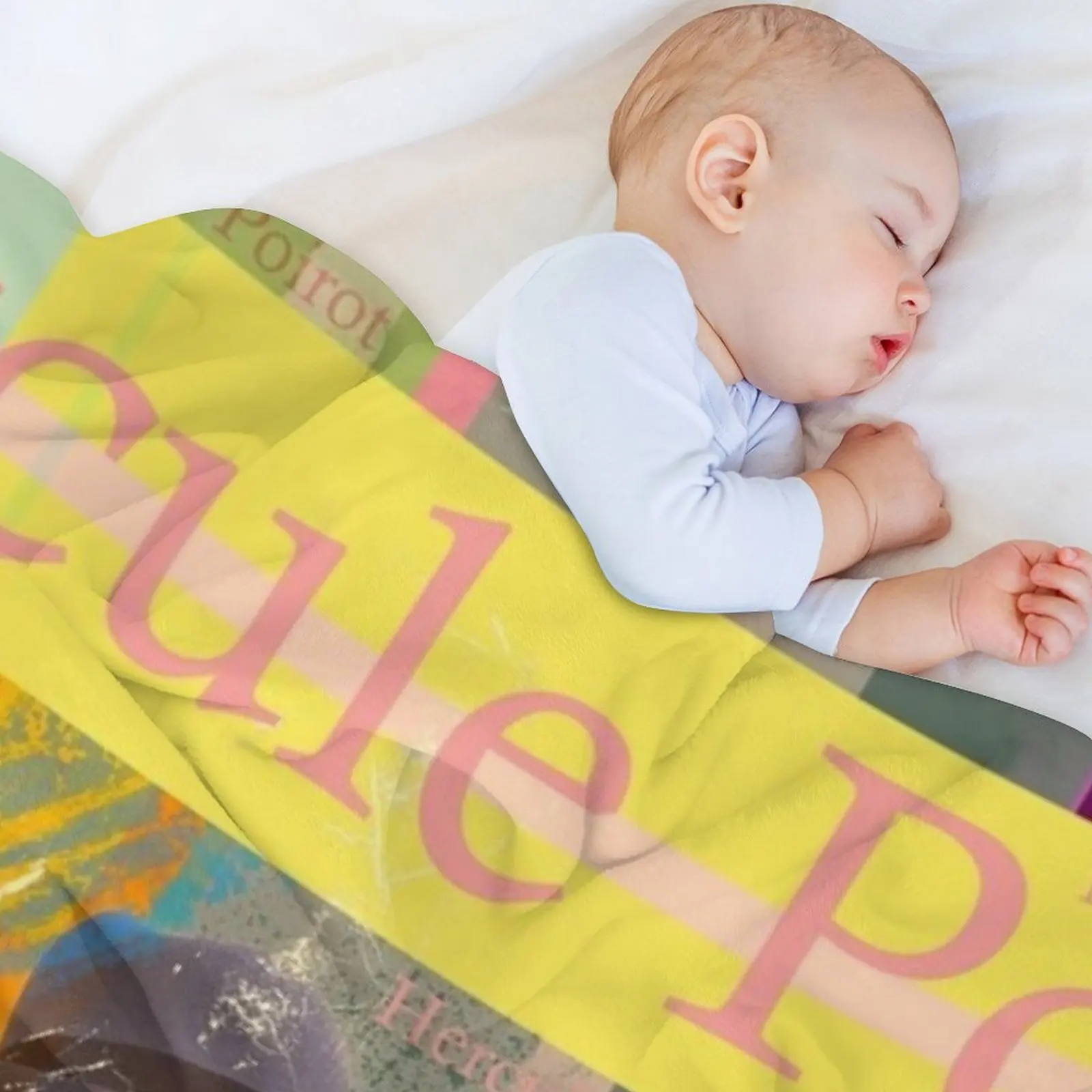 صورة Hercule Poirot، ملحق جمالي مع المباحث البلجيكي المعروف لمحبي السلسلة بطانية رمي #5