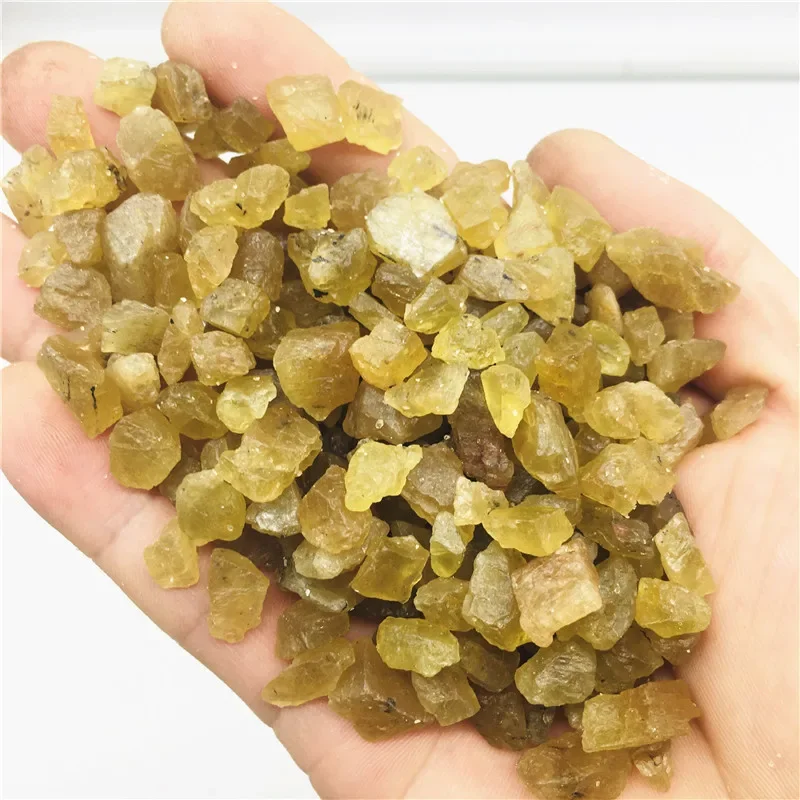 Natural yellow Apatite Raw Rough Stone Quartz Crystal Mineral Specimen Healing Gemstone Aquarium Home Decorat