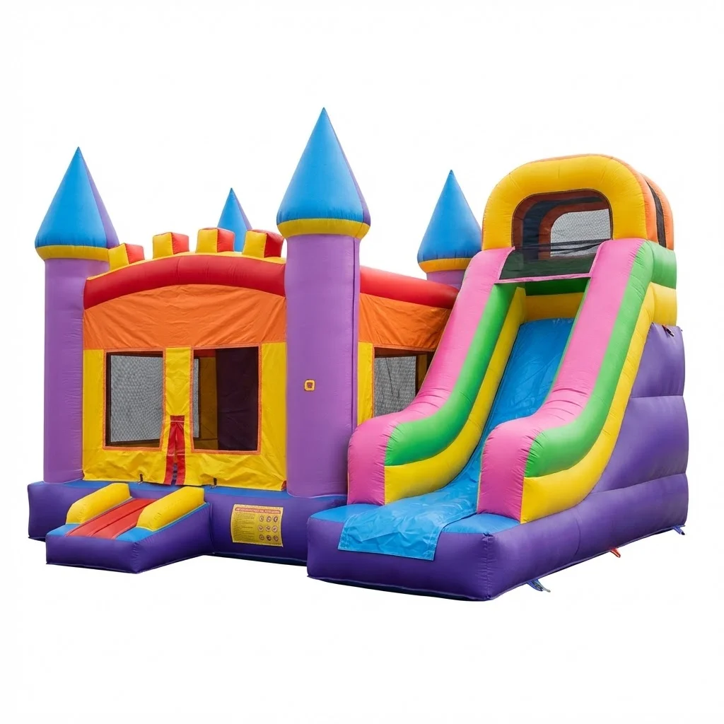 Jungle Theme Inflatable Castle Bouncy Castle Bounce House Slide Jumping Kids Outdoor Play Commercial Inflables Fiesta Rental