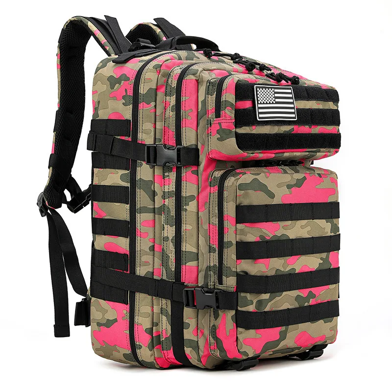 45L Tactical Backpack 3P Bag Assault Backpack Outdoor 3 Days Travel Waterproof Climbing Rucksack Camping Hiking Hunting Mochila