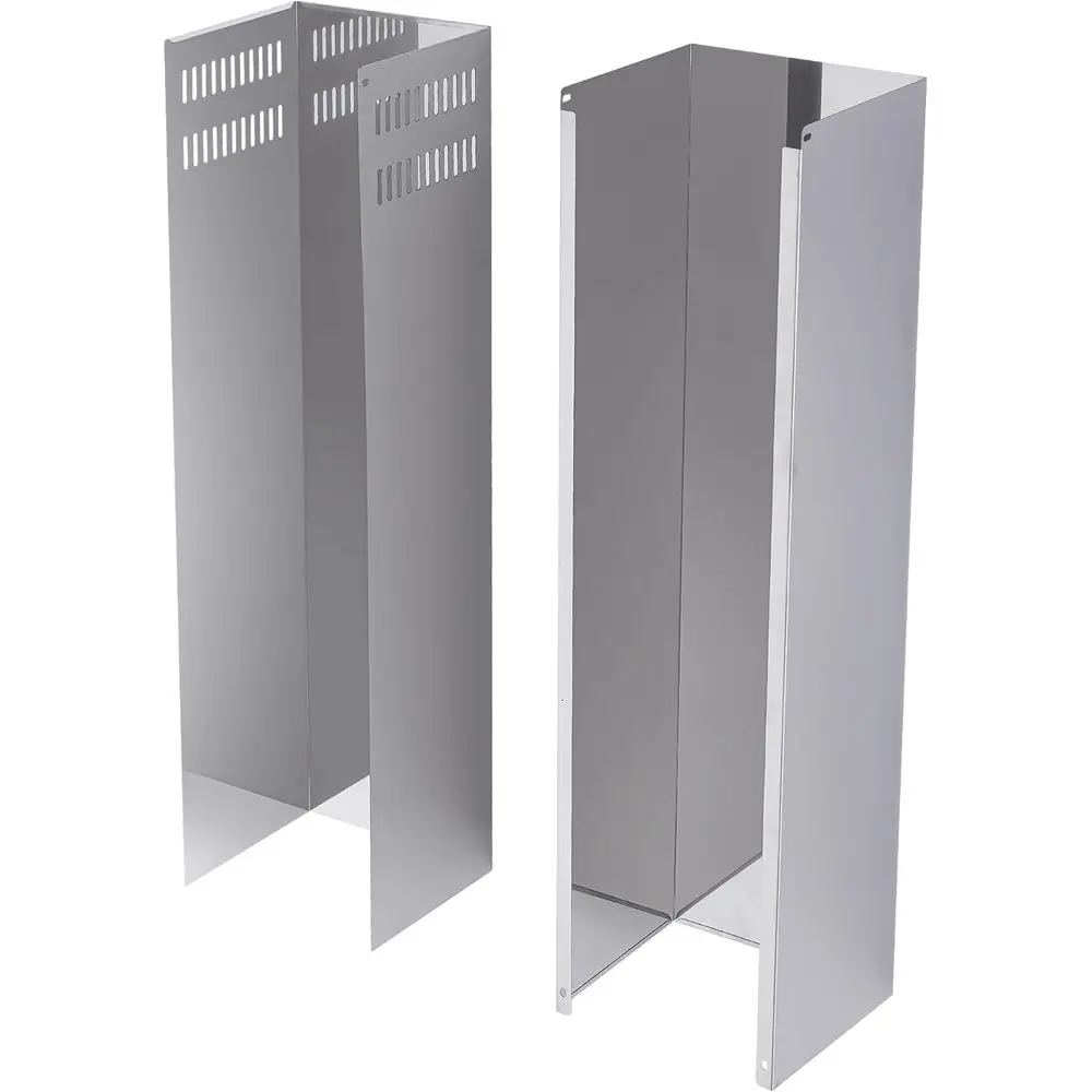 Przedłużka osłony okapu kuchennego, wysuwana, regulowana, przedłużka wylotu wentylatora kuchennego, komin, rozszerzenie kanału, stal nierdzewna, górna i dolna, 8 1/4(W