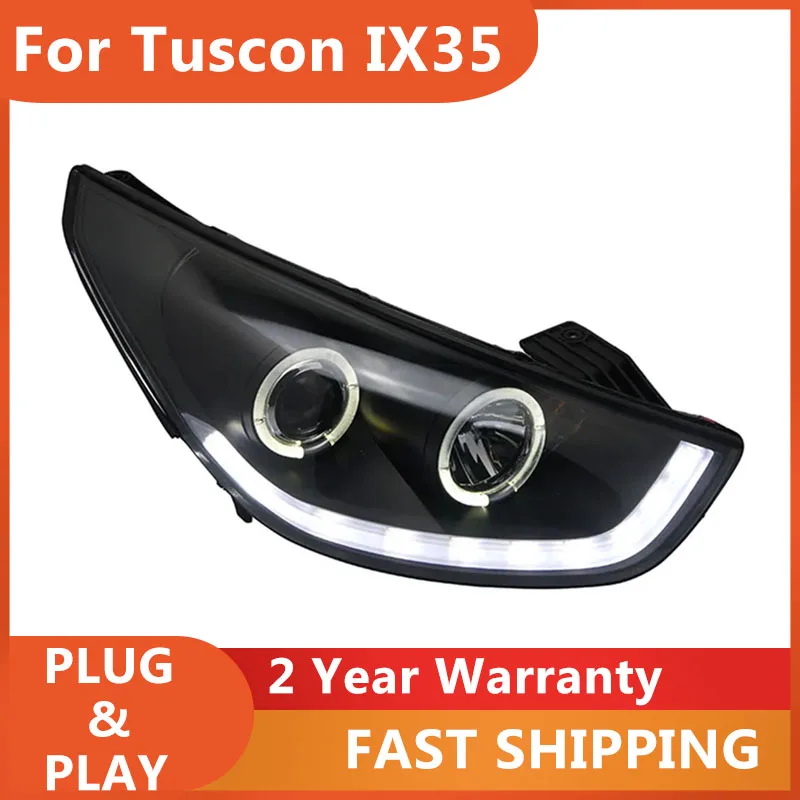 

KOWELL Car Styling for Hyundai IX35 Headlights 2010-2015 New Tuscon Headlight DRL Turn Signal Low High Beam Projector Lens