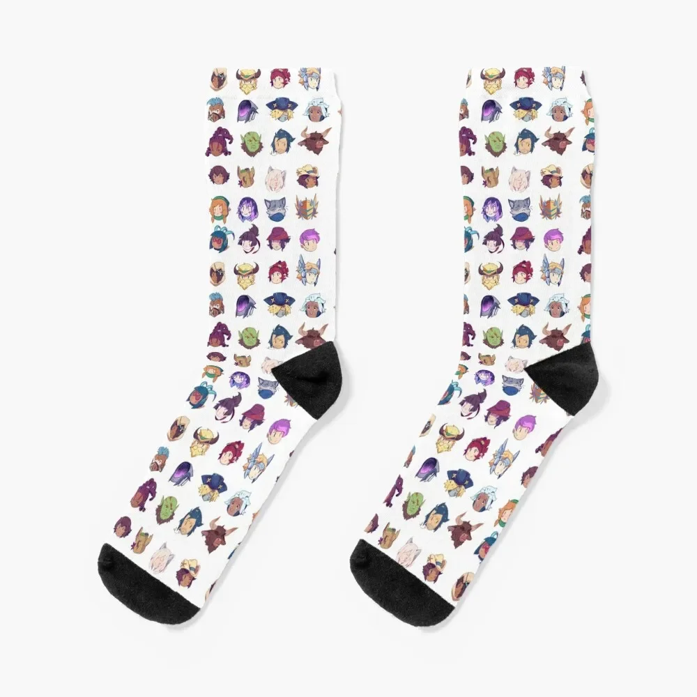 

Brawlhalla Legends Set 1 - Series 2 Socks Rugby cute Stockings compression cool Socks Female Men's