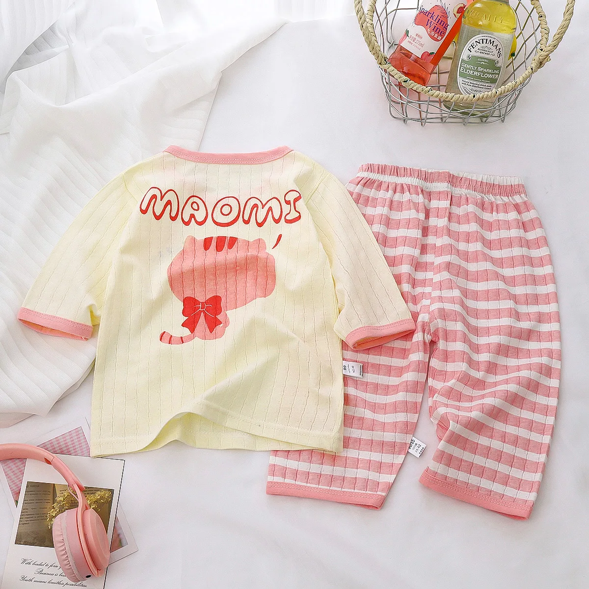 Baby Pajamas Sets Cotton Child Pajamas Toddler Long Sleeve Baby Nightwear Pyjamas Kids Cartoon Homewear Clothes