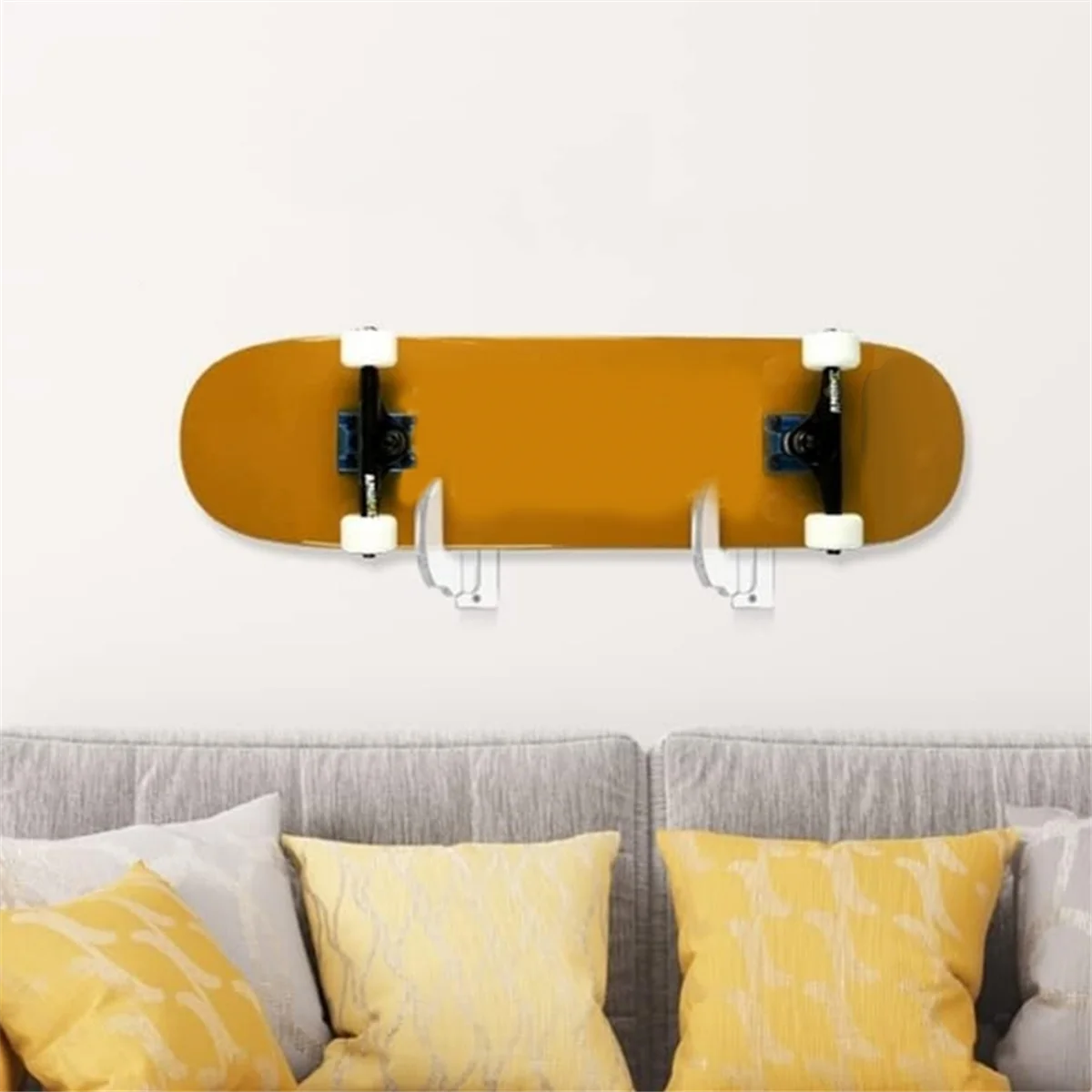 Skateboard Display Rack Holder Snowboard Wall Rack Hanger Skateboard Wall Bracket Black