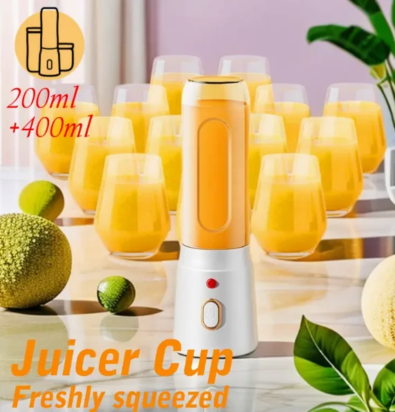 

Mini USB Juicer Blender Portable Electric Blender Cup BladePowerful Mixer for Shakes Salads Juices Smoothies